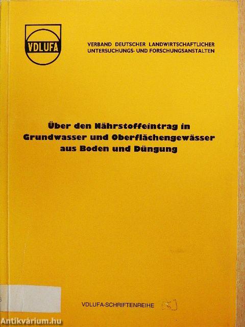Über den Nährstoffeintrag in Grundwasser und Oberflächengewässer aus Boden und Düngung
