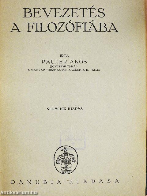 Bevezetés a filozófiába