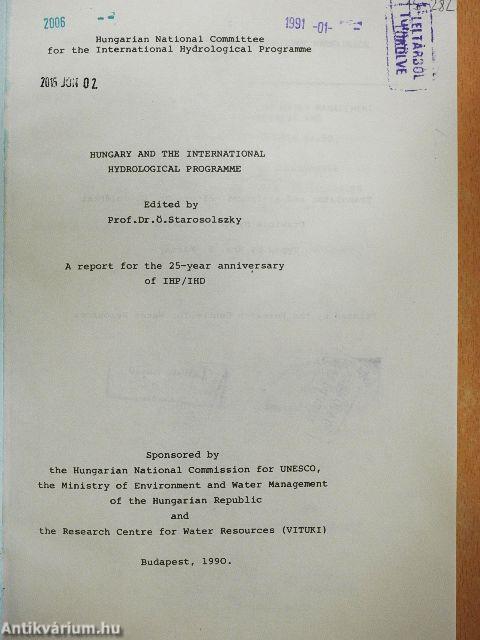 Hungary and the International Hydrological Programme