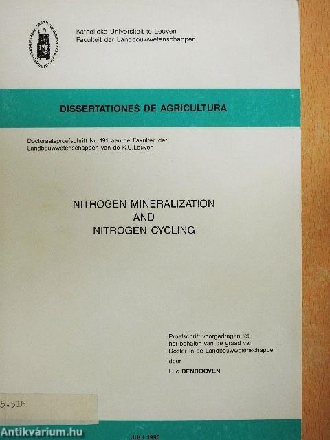 Nitrogen Mineralization and Nitrogen Cycling