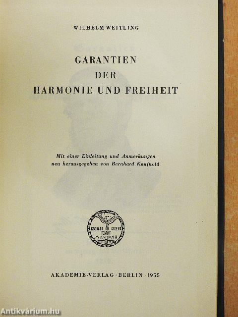 Garantien der Harmonie und Freiheit