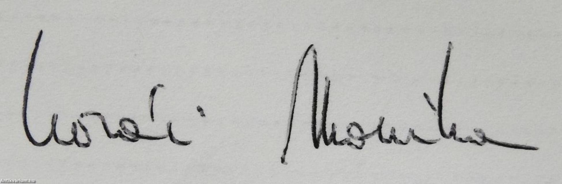 A monarchia utolsó követe (dedikált példány)