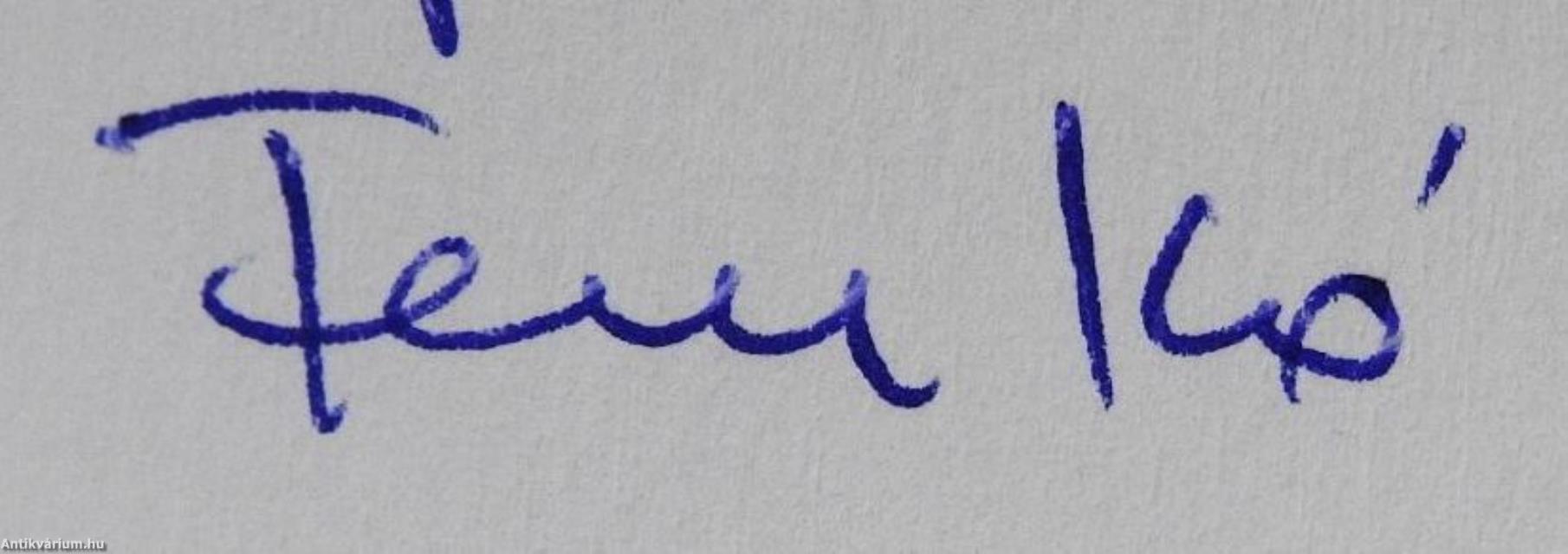 Zsurnál (dedikált példány)