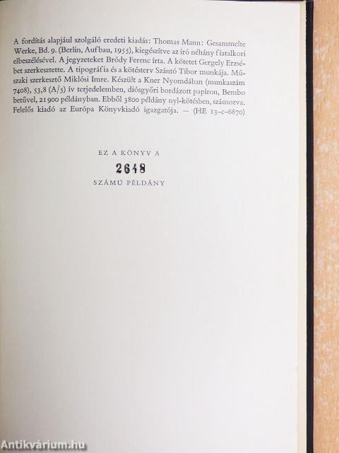 Thomas Mann művei I-XII.