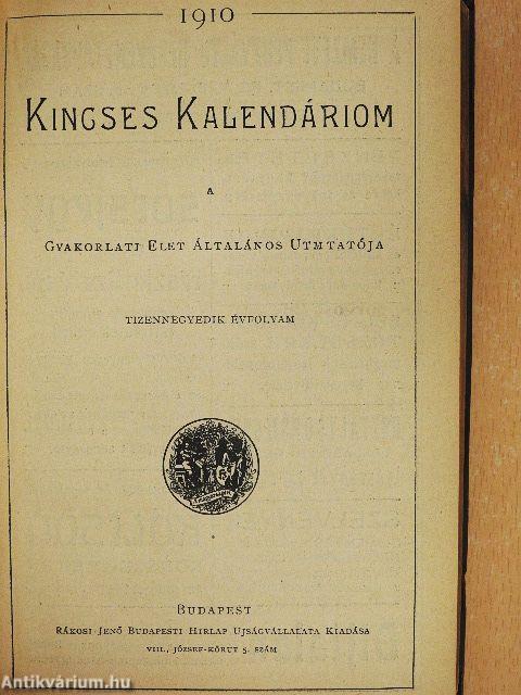 Kincses Kalendáriom 1910