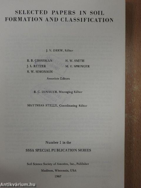Selected Papers in Soil Formation and Classification