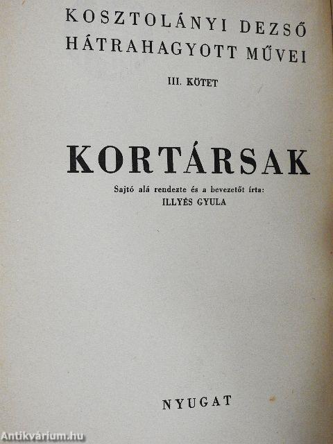 Kortársak I. (töredék)
