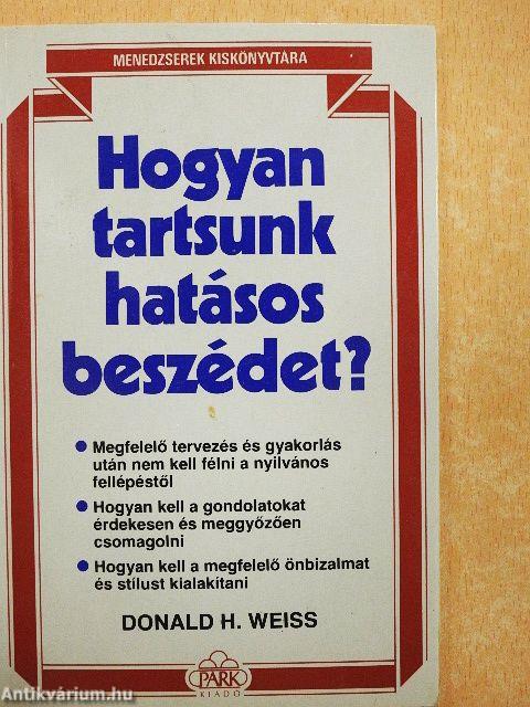 Hogyan tartsunk hatásos beszédet?