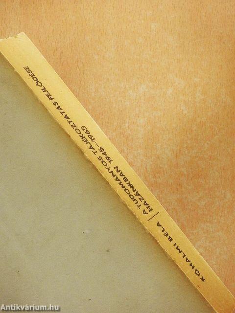 A tudományos tájékoztatás fejlődése hazánkban 1945-1965