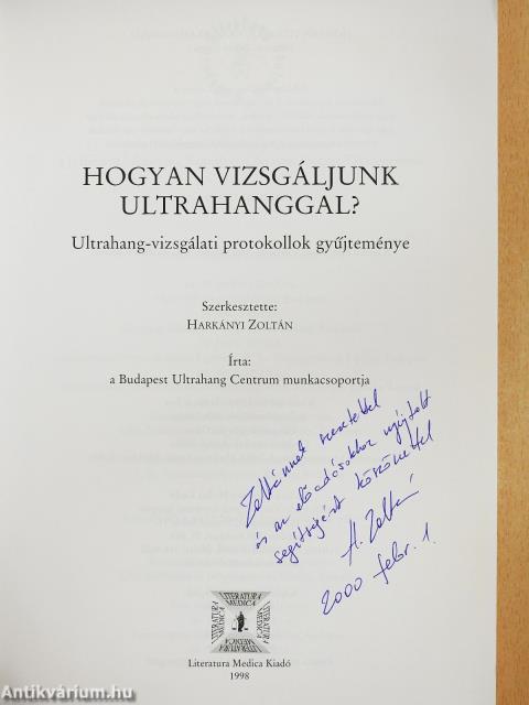 Hogyan vizsgáljunk ultrahanggal? (dedikált példány)