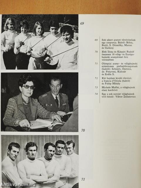 Világ- és Európa-bajnokságok 1893-1973 (aláírt példány)