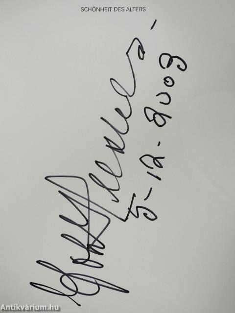 Schönheit des alteres (aláírt példány)