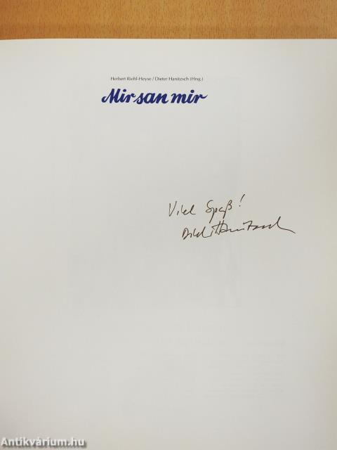Mir san mir (dedikált példány)
