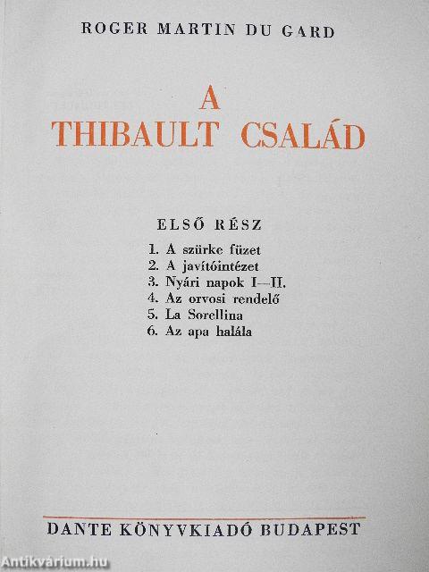 A Thibault család I-II.