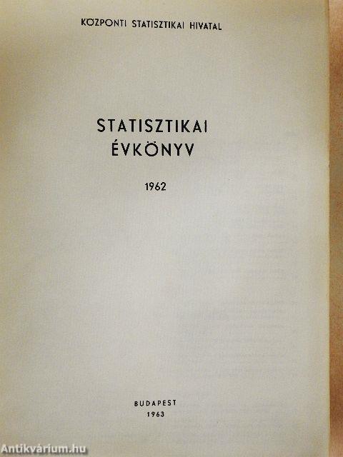 Statisztikai évkönyv 1962