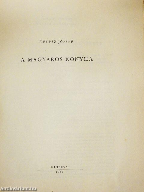 A magyaros konyha