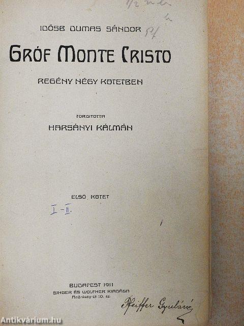 Gróf Monte Cristo I-IV.