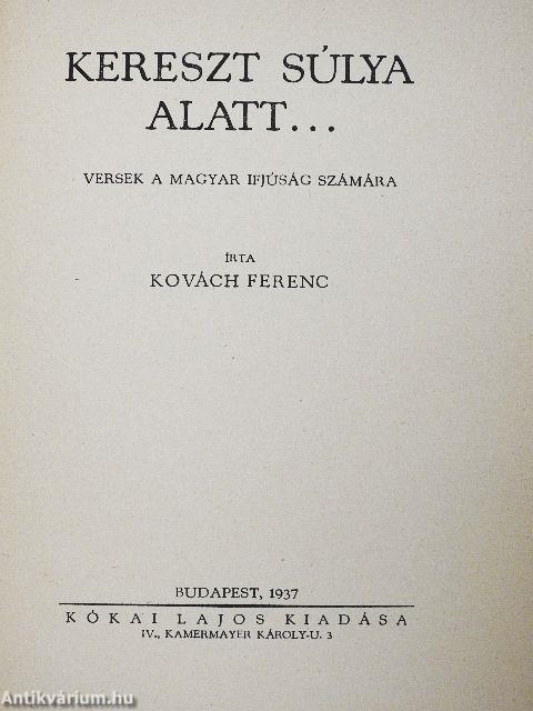 Kereszt súlya alatt...