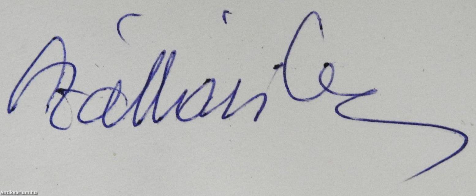 Az elmúlás balladája (dedikált példány)