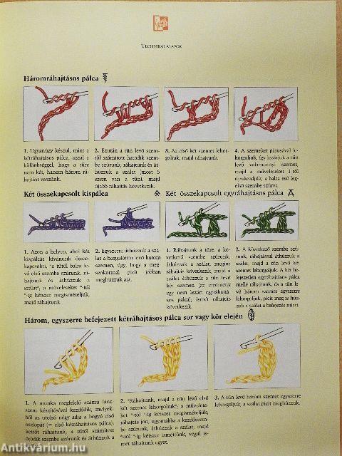 Horgolt függönyök és párnák