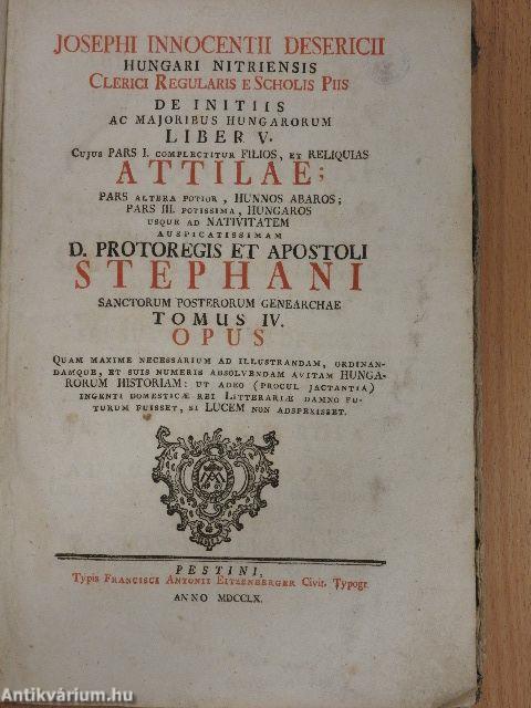 De Initiis ac Majoribus Hungarorum V/4. (töredék)