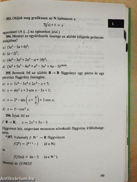 Matematika feladatgyűjtemény II.