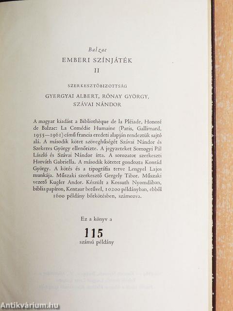 Emberi színjáték I-X.