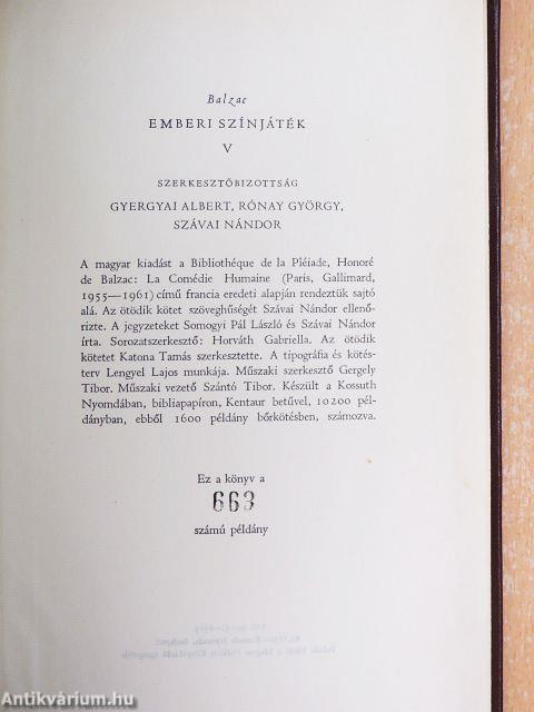 Emberi színjáték I-X.