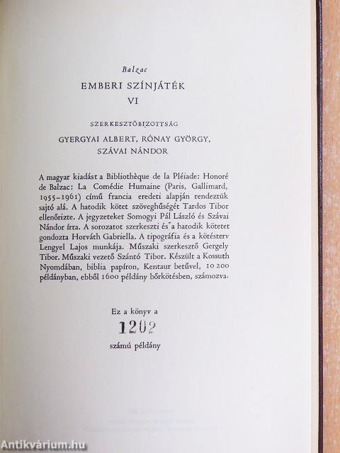 Emberi színjáték I-X.