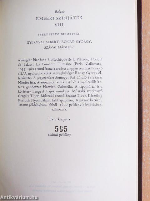 Emberi színjáték I-X.