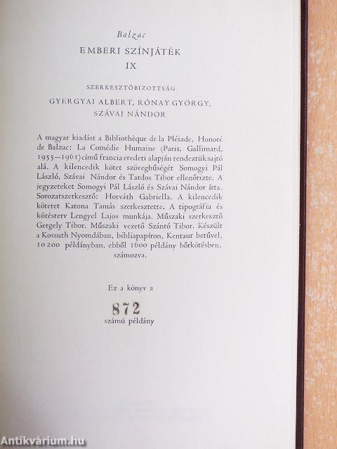 Emberi színjáték I-X.