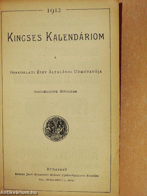 Kincses Kalendáriom 1912