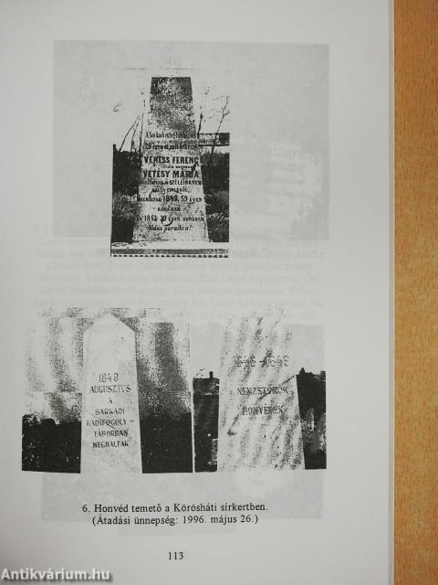 1848-1849 Sarkadon és Nagyszalontán (aláírt és dedikált példány)