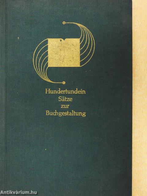 Hundertundein Sätze zur Buchgestaltung (dedikált példány)