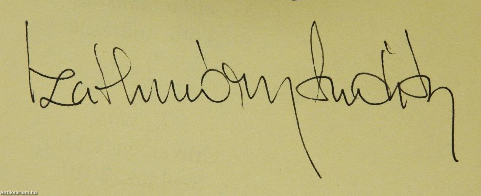 A Tiszavirág (dedikált példány)