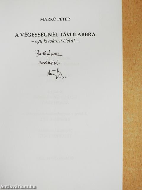 A végességnél távolabbra (dedikált példány)