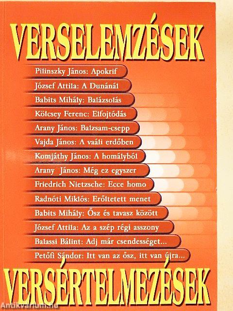 Verselemzések, versértelmezések