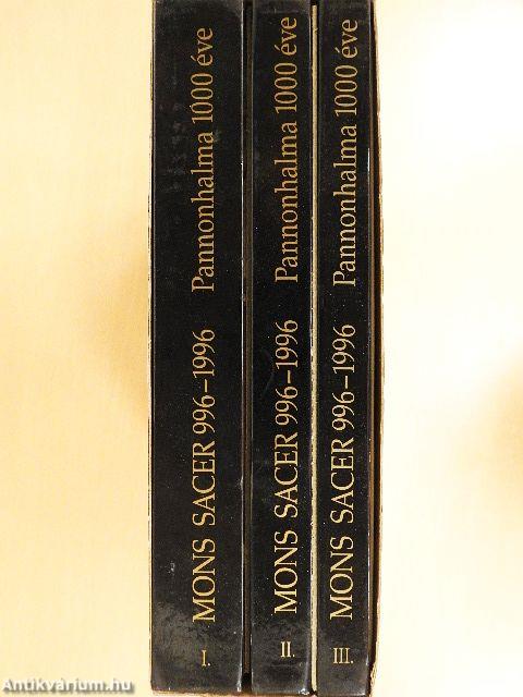 Mons Sacer 996-1996 I-III./Épületfelmérések