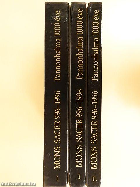 Mons Sacer 996-1996 I-III./Épületfelmérések