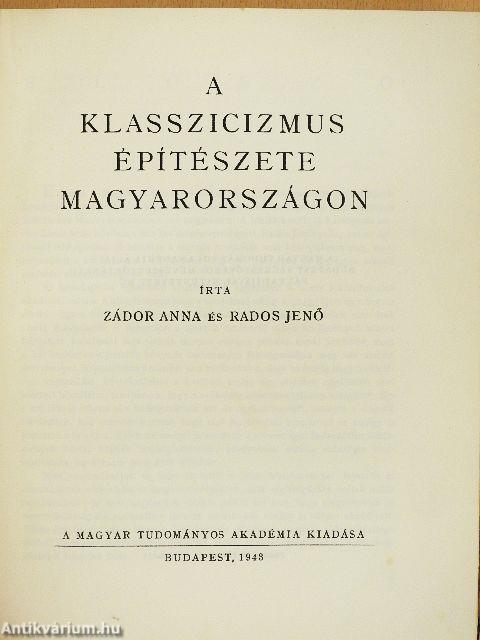 A klasszicizmus építészete Magyarországon
