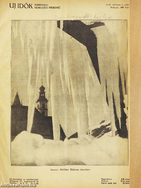 Uj Idők 1936. január-június (fél évfolyam)