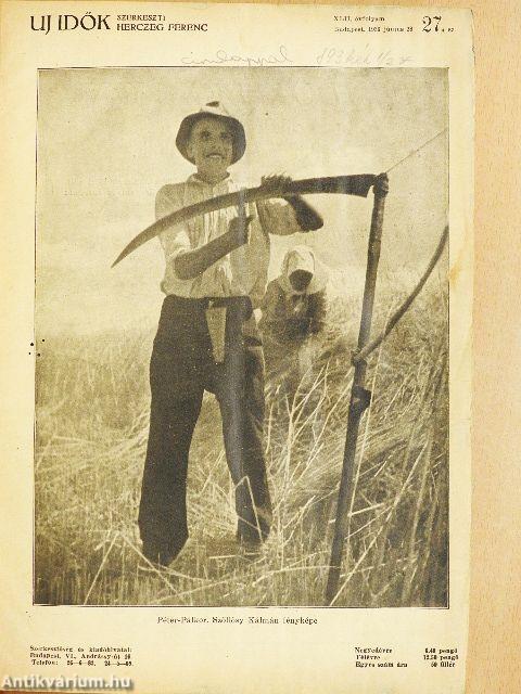 Uj Idők 1936. június-december (fél évfolyam)