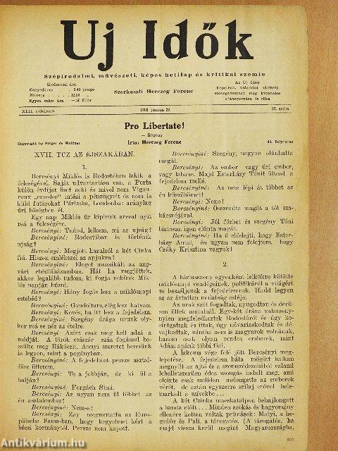 Uj Idők 1936. június-december (fél évfolyam)