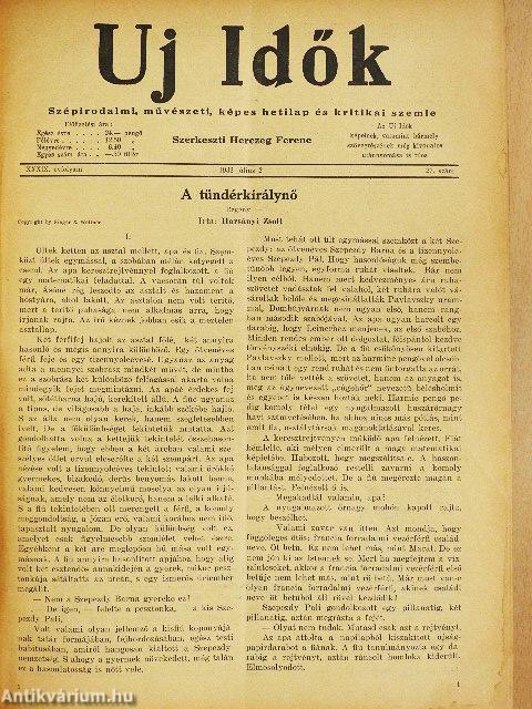 Uj Idők 1933. július-december (fél évfolyam)