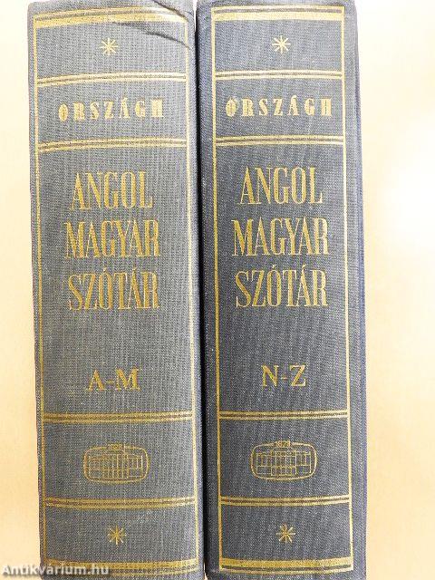 Angol-magyar szótár I-II.