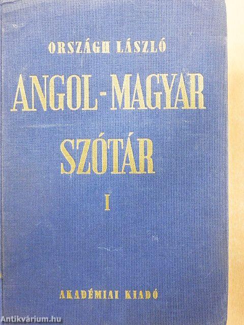 Angol-magyar szótár I-II.