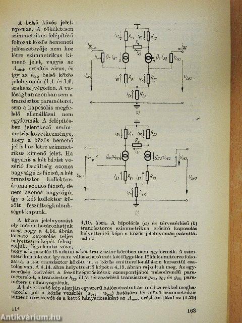 Tranzisztoros egyenfeszültség-erősítők a méréstechnikában és az automatikában