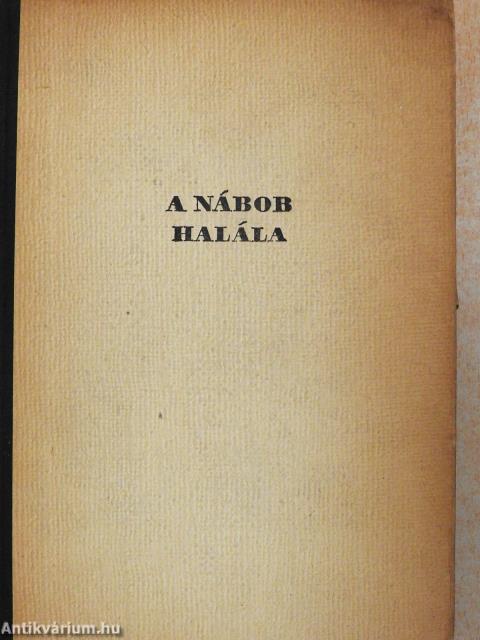 A nábob halála (dedikált példány)