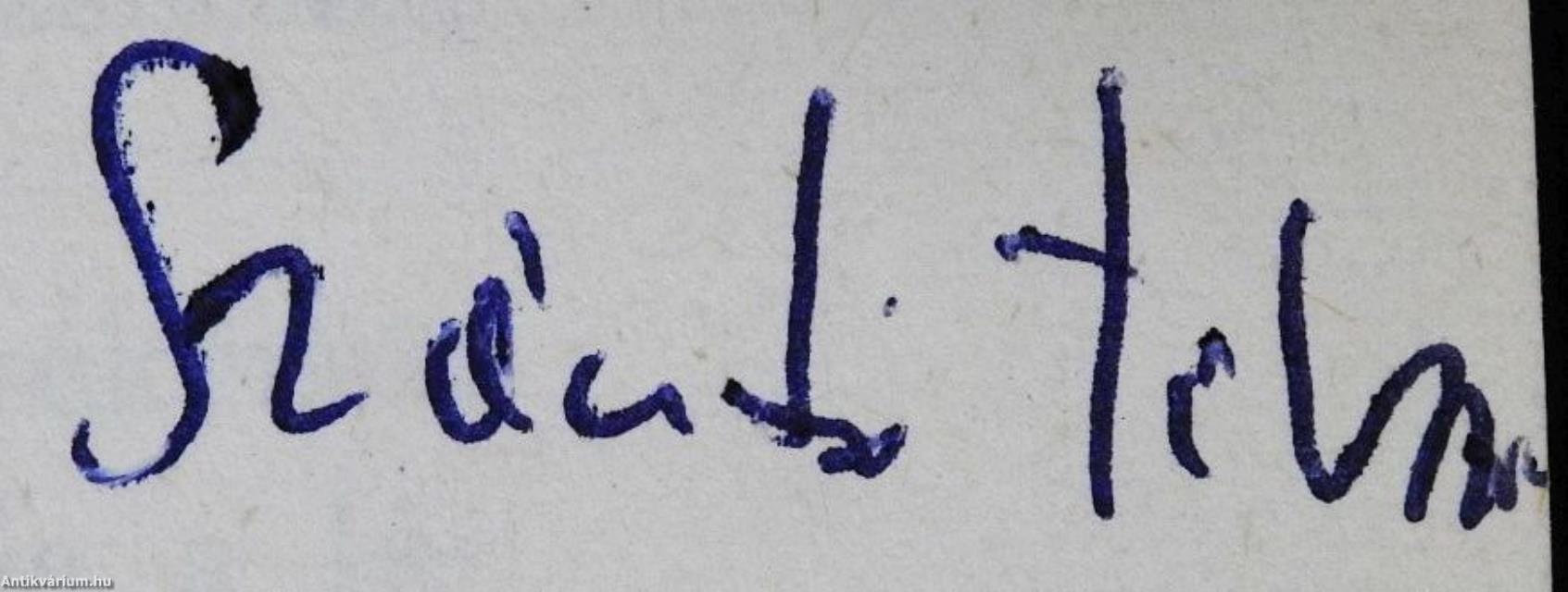 Élet, halál, cigaretta (dedikált példány)