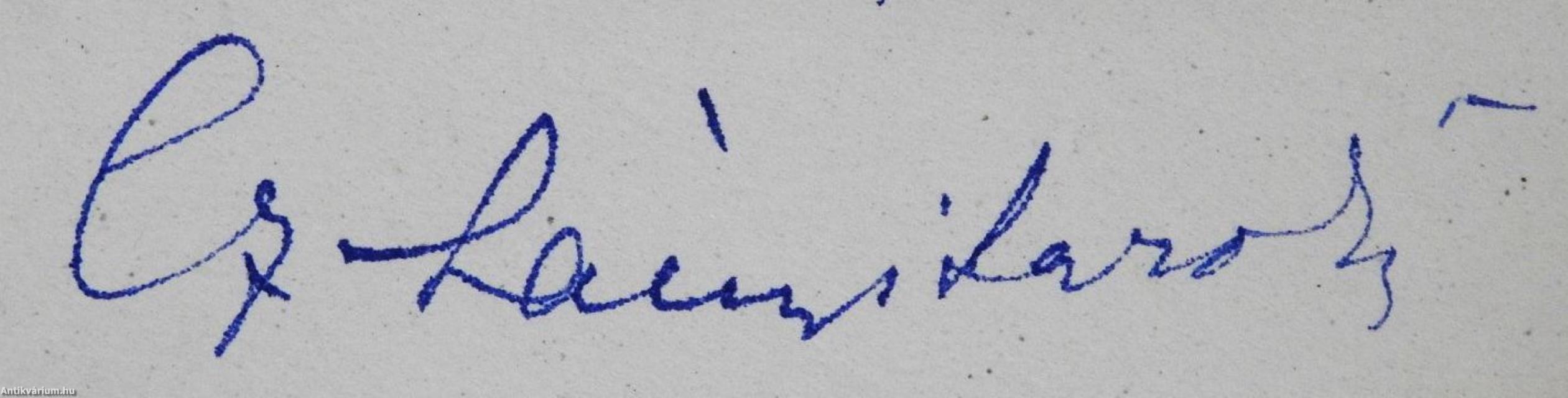 Őszi kert (dedikált példány)